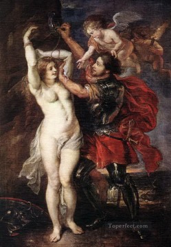 Pedro Pablo Rubens Painting - Perseo y Andrómeda 1640 Peter Paul Rubens
